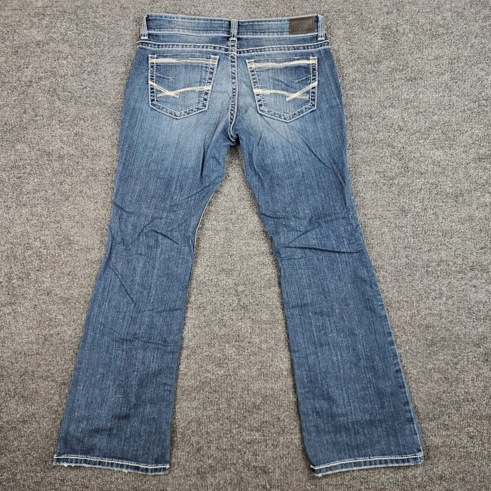 Buckle BKE Stella Bootcut Jeans Women's 31 Blue Dark Wash Stretch Mid Rise Denim - Picture 8 of 12
